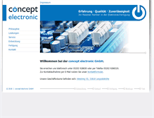 Tablet Screenshot of concept-electronic.de